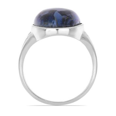 BUY NATURAL PIETERSITE GEMSTONE BIG STONE RING IN STERLING SILVER